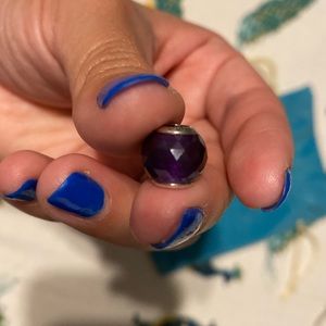 Purple Pandora charm